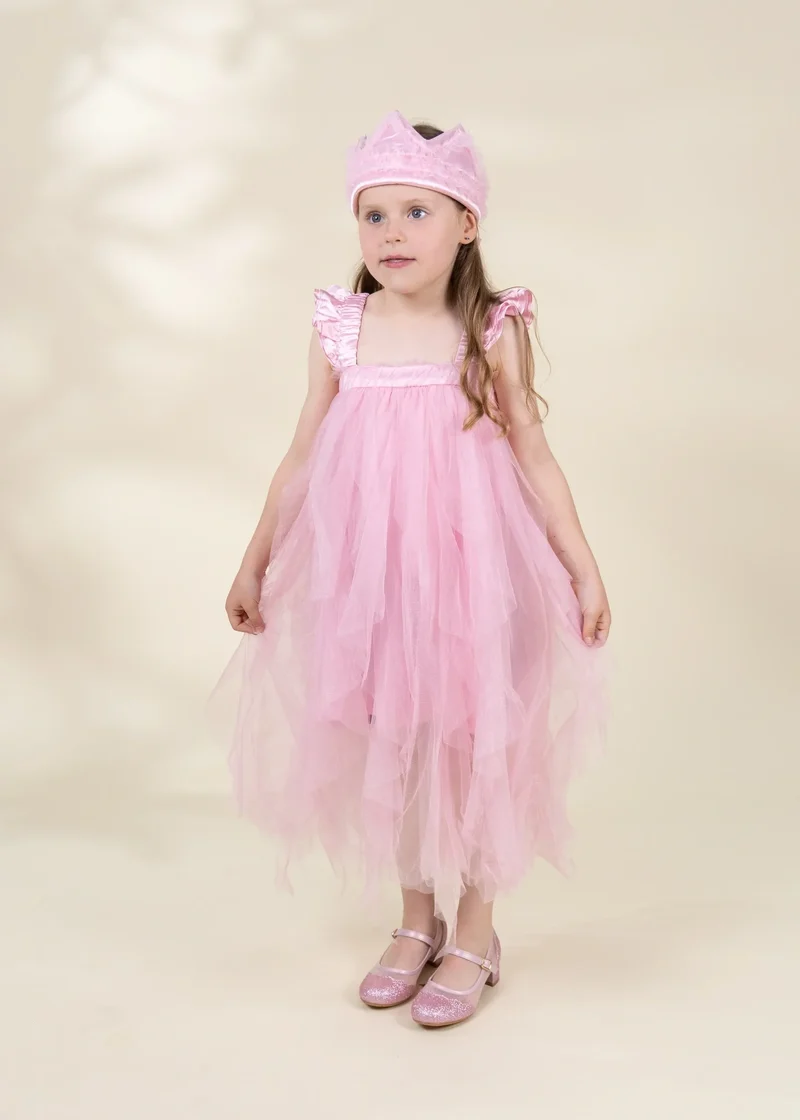 Role Play Dress-Up Pink Ruffle Crown