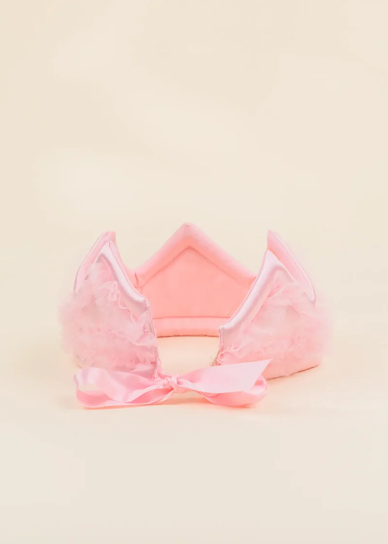 Role Play Dress-Up Pink Ruffle Crown