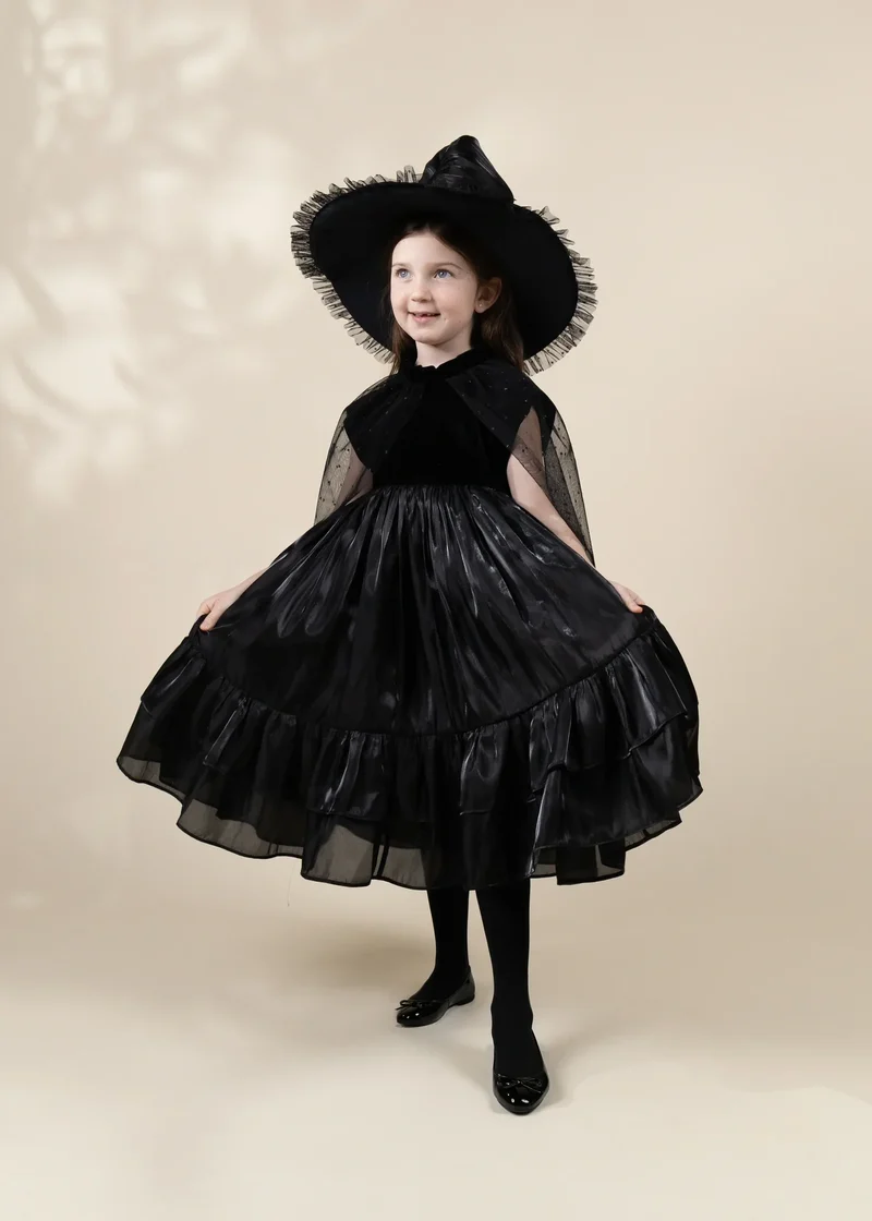 Witch Dress Play Costume with Hat