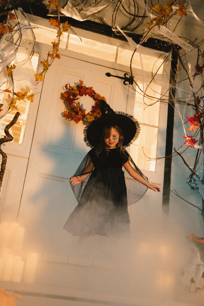 Witch Dress Play Costume with Hat
