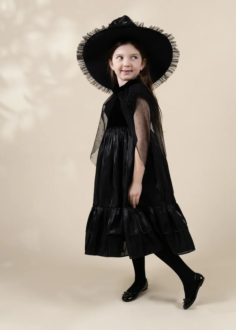 Witch Dress Play Costume with Hat