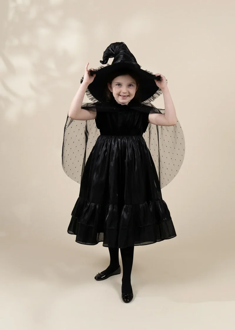 Witch Dress Play Costume with Hat