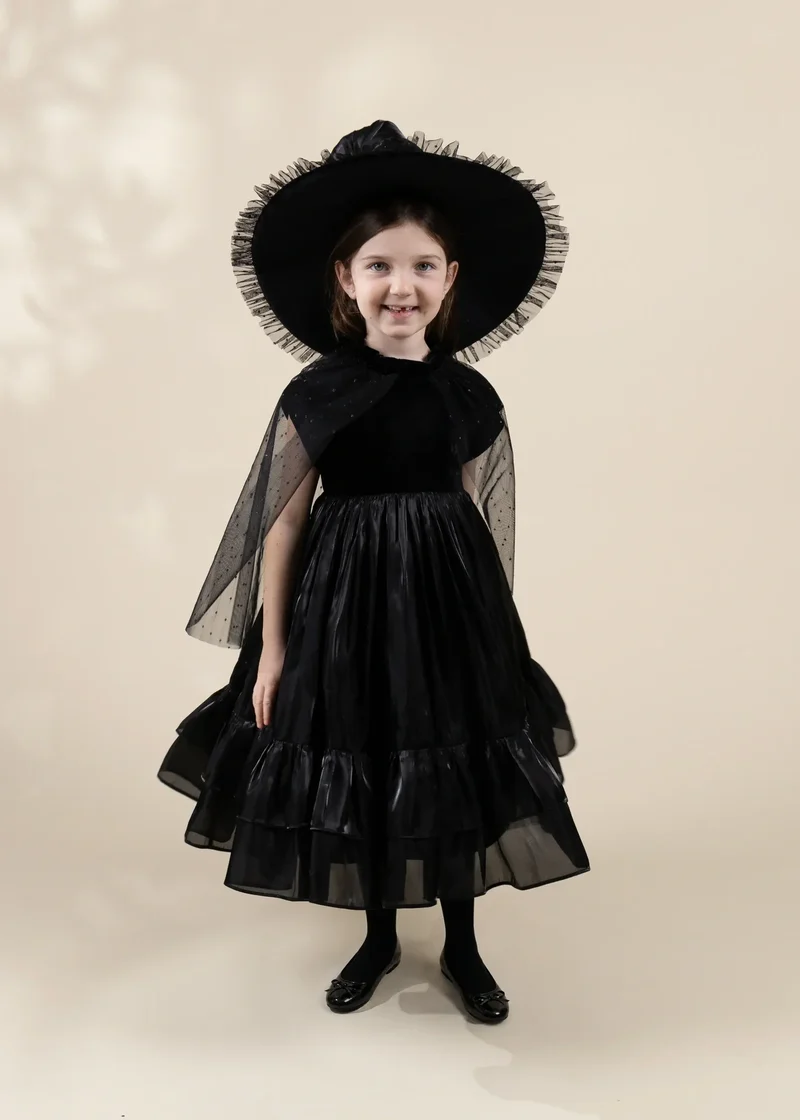Witch Dress Play Costume with Hat