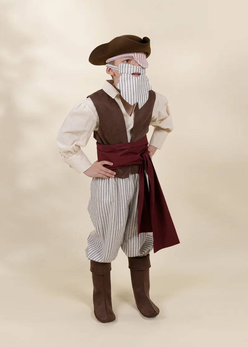 Pirate Play Costume with Hat