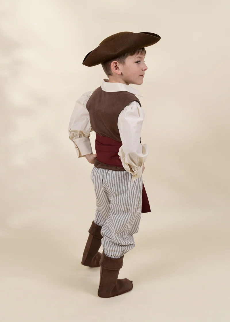 Pirate Play Costume with Hat