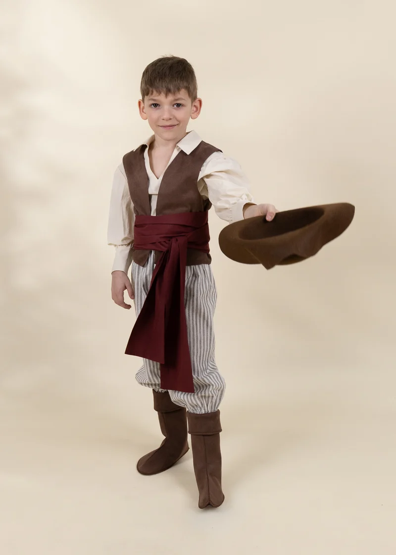 Pirate Play Costume with Hat