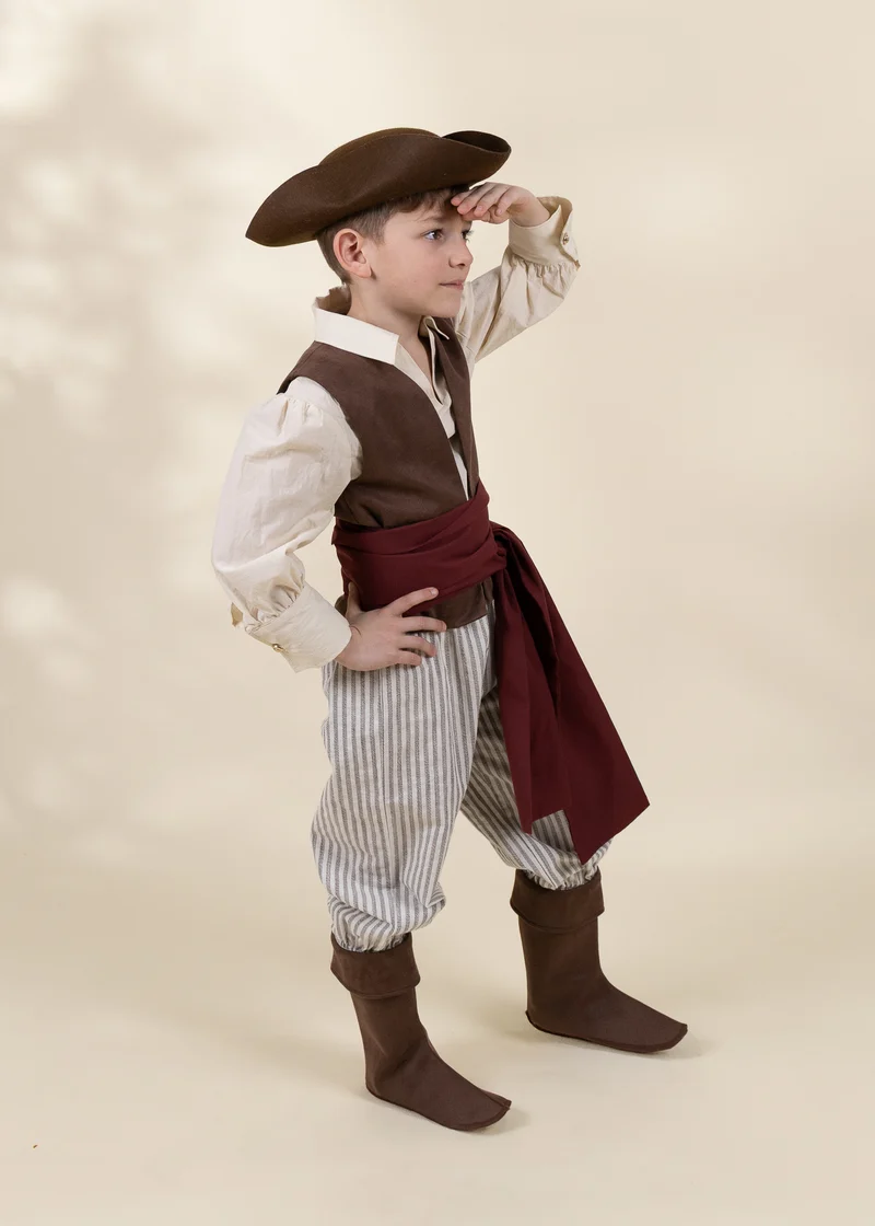Pirate Play Costume with Hat