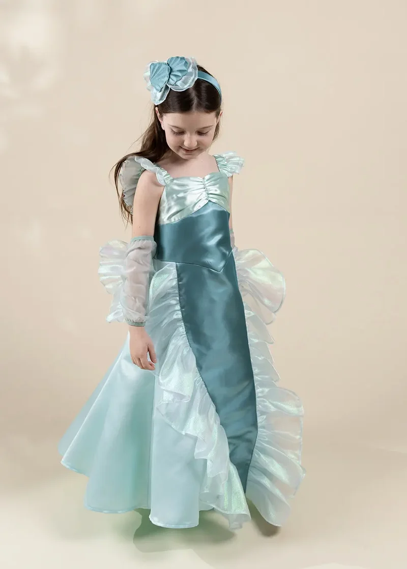 Iridescent Mermaid Play Costume with Headband