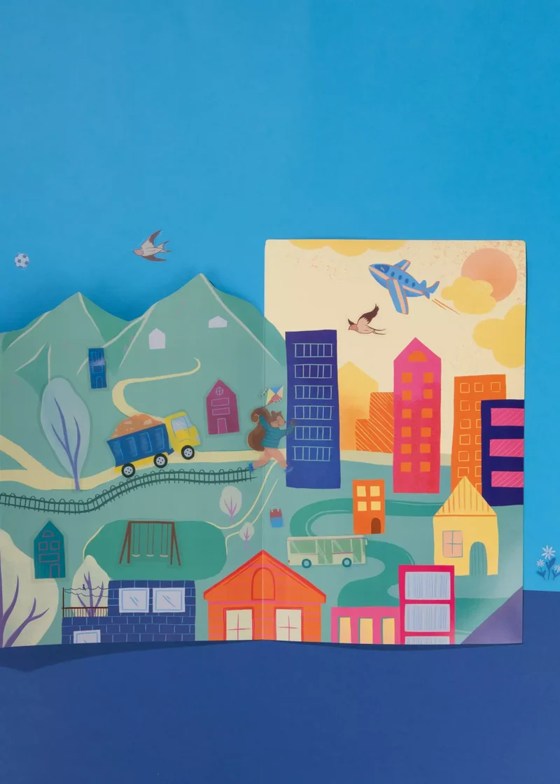 Set of 100 Reusable Sticker–City to Countryside