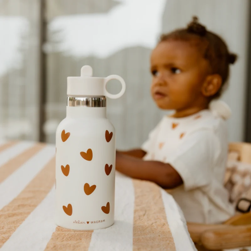 Gourde inox | Crème coeurs caramel