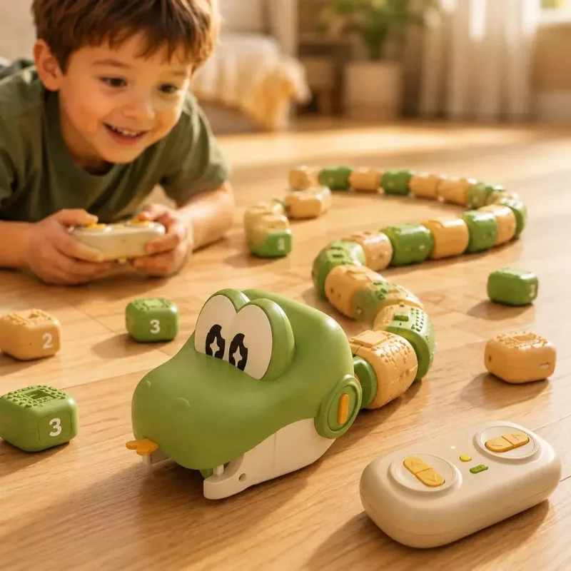Serpent Télécommandé RC Magnétique – Jeu Enfant Dès 3 Ans