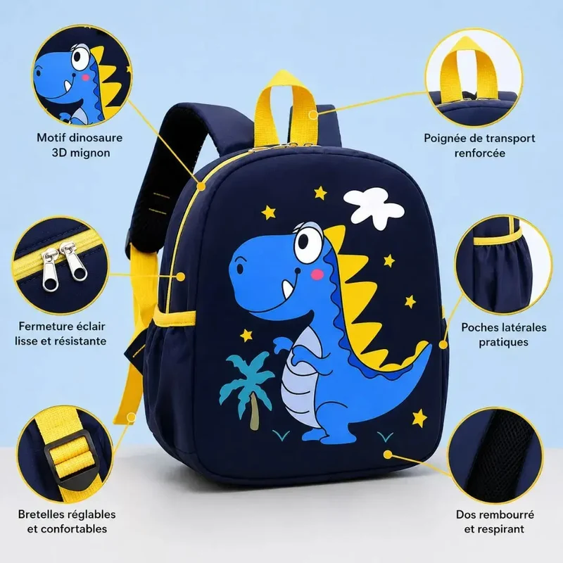 Sac à Dos Maternelle Dinosaure Garçon