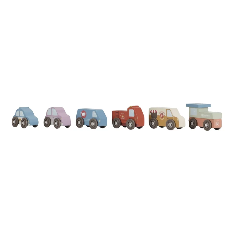 Blocs empilables avec voitures