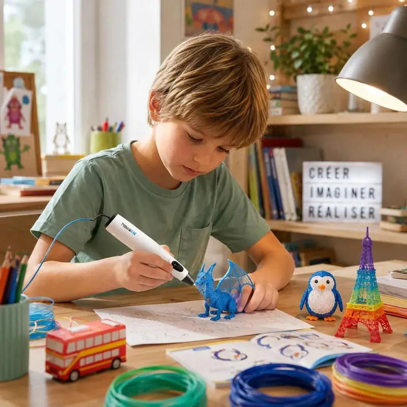 Stylo Impression 3D dès 8 ans – Basse Température Sécurisé Enfant