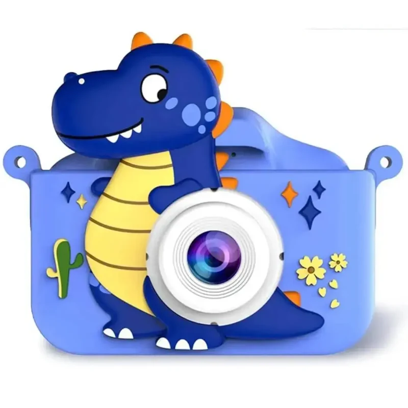 Appareil Photo Enfant Selfie – Double Objectif HD – Dinosaure