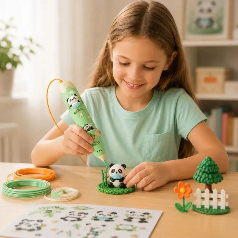 Stylo Impression 3D Enfant dès 8 ans – Kawaii Panda & Capybara