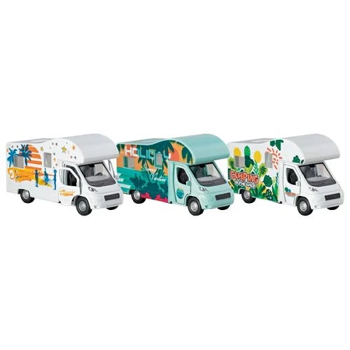 Goki - Camping-car en métal et plastique - L= 12 cm - 2 ans +