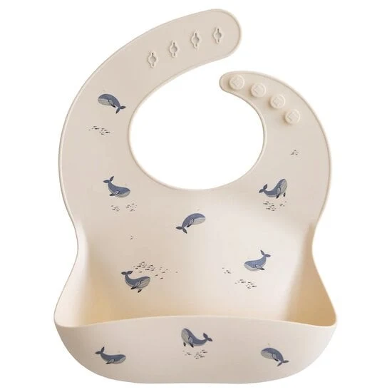 Bavoir silicone baleine