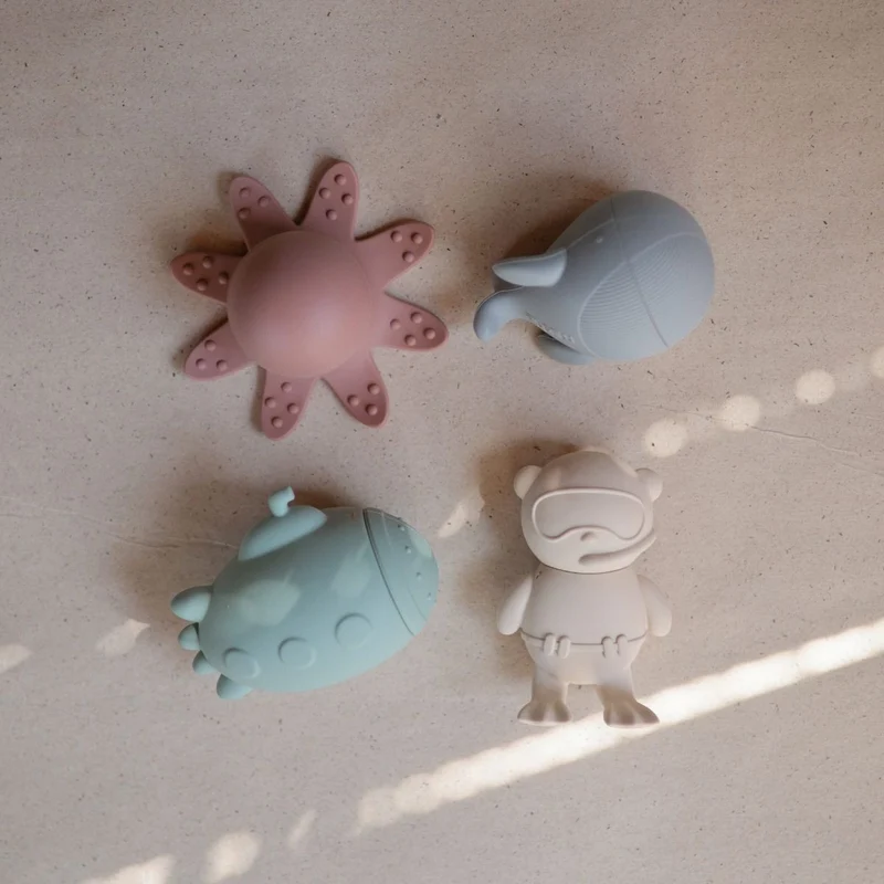 Lot de 4 jouets de bain sealife