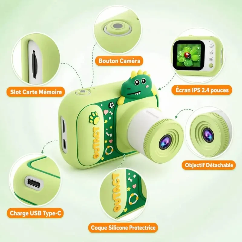 Microscope Camera Enfant 3en1 – 1000x – HD 1080P – Dès 4 Ans