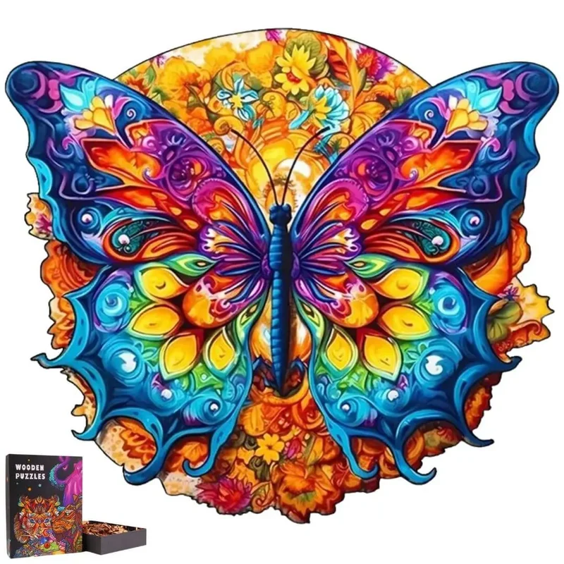 Puzzle Papillon en Bois Artistique