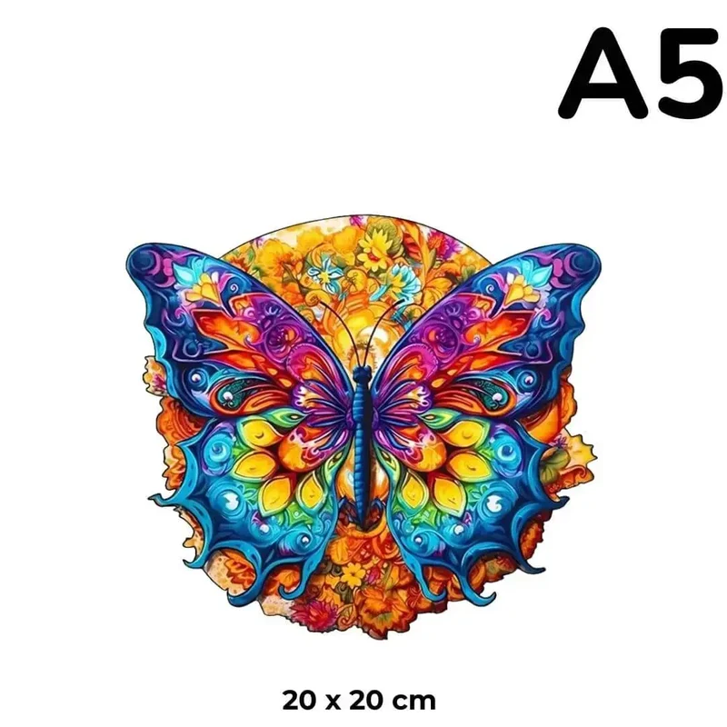 Puzzle Papillon en Bois Artistique