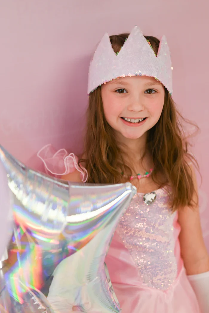 Great Pretenders - Couronne de Princesse - sequins roses - 2 ans+