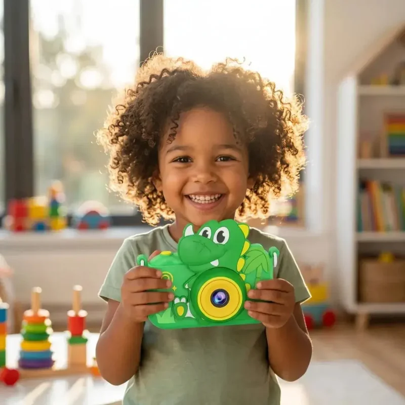 Appareil Photo Enfant 4 Ans – Design Dinosaure HD – Vert
