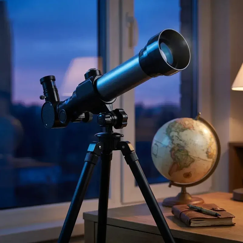 Télescope Enfant – Réfracteur Astronomique Multi-Grossissements Trépied 360°