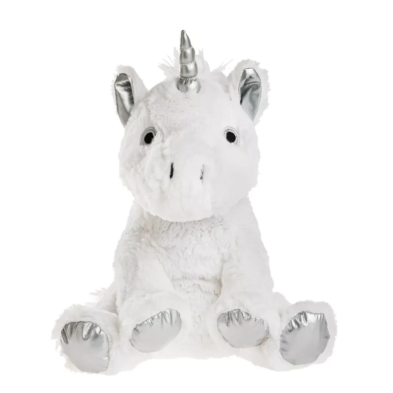 Peluche bouillotte licorne blanche