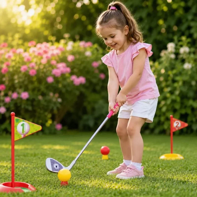 Jeu de Golf Enfant – Set 10 Pièces Jardin
