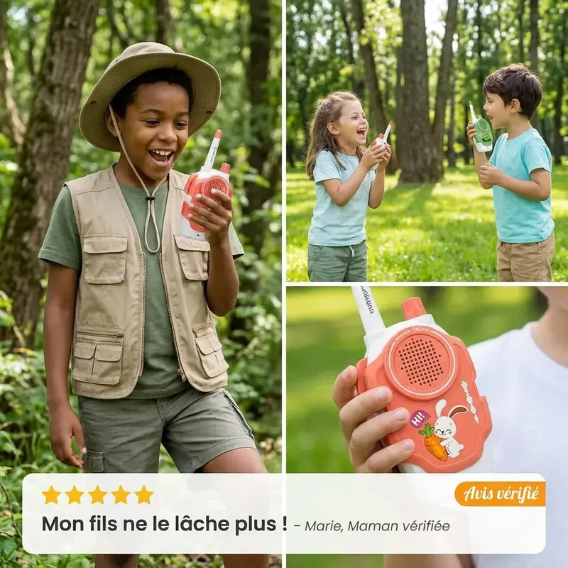 Talkie Walkie Enfant – Communication Longue Portée – Aventure