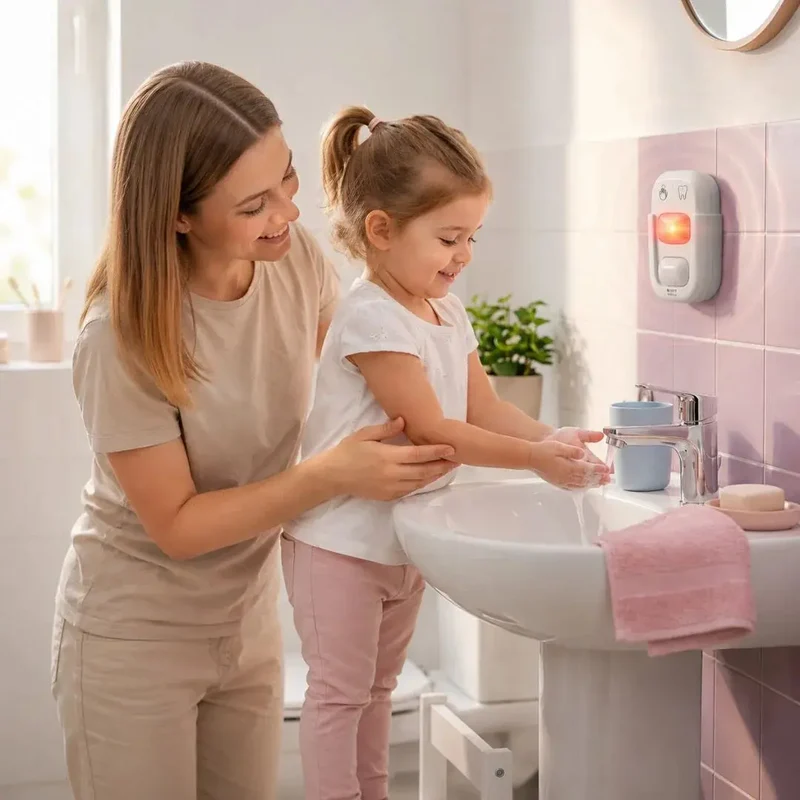 Sablier Brossage Dents Enfant LED 2 Minutes – Routine Ludique & Autonomie