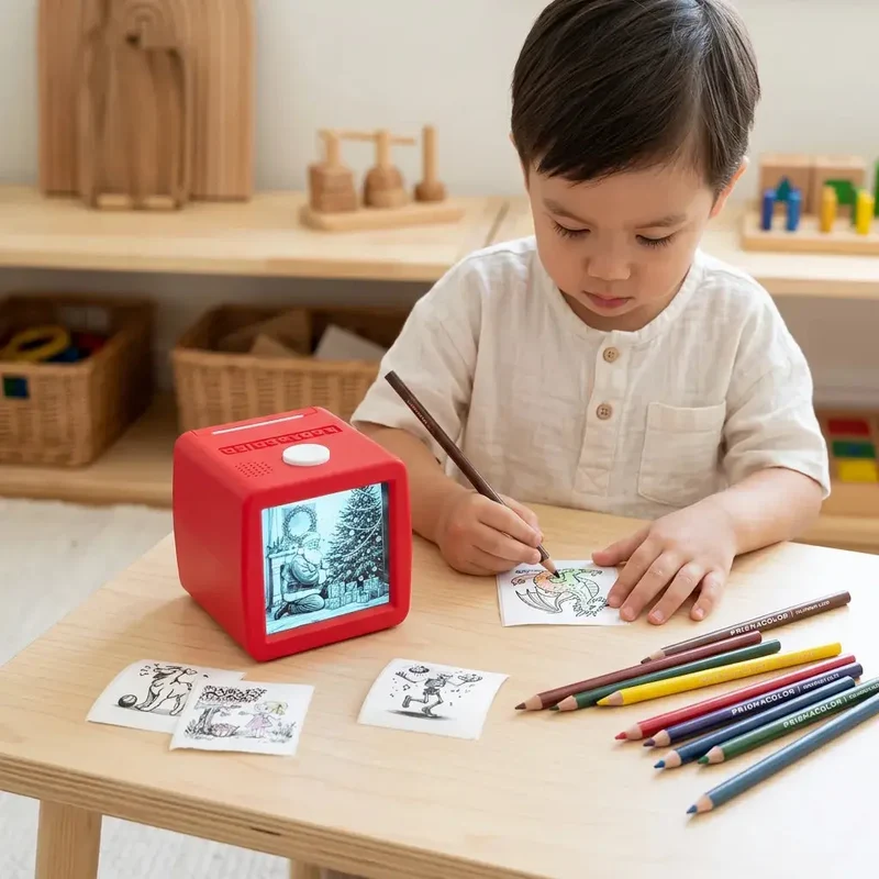 Imprimante Thermique Enfant sans Encre – Commande Vocale