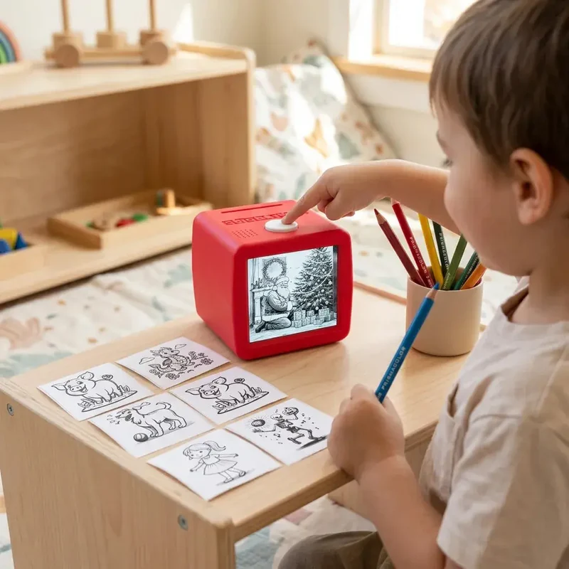 Imprimante Thermique Enfant sans Encre – Commande Vocale