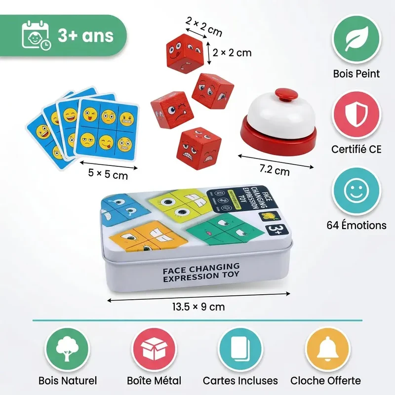 Cube Montessori Rubiksy – Jeu Éducatif – Dès 3 Ans