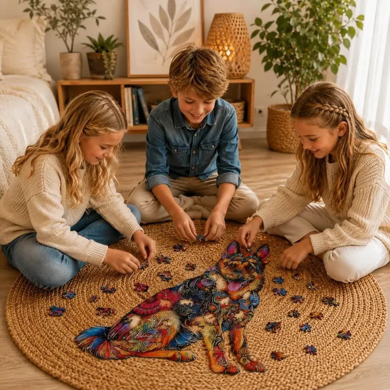 Puzzle Bois Chien – Puzzle 2D Enfant & Adulte