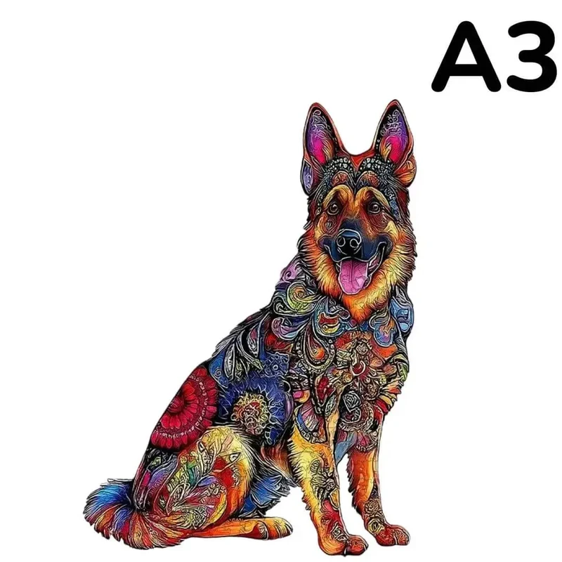 Puzzle Bois Chien – Puzzle 2D Enfant & Adulte