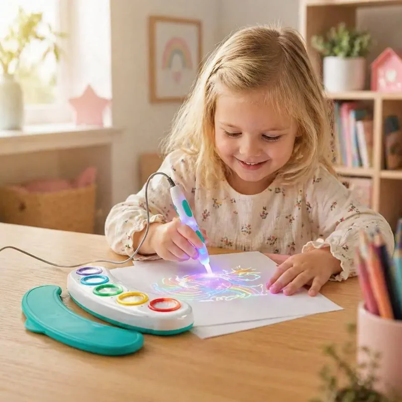 Stylo Magique Lumineux Enfant – Dessin Interactif