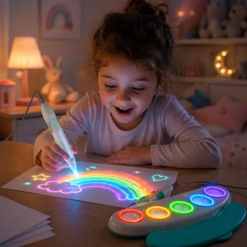 Stylo Magique Lumineux Enfant – Dessin Interactif
