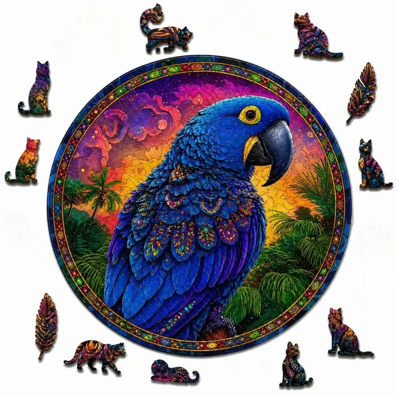 Puzzle Bois Perroquet Multicolore – Jigsaw Puzzle Adulte & Enfant