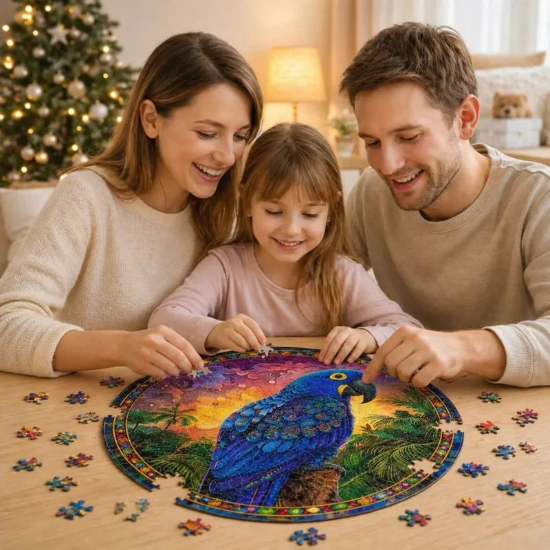 Puzzle Bois Perroquet Multicolore – Jigsaw Puzzle Adulte & Enfant