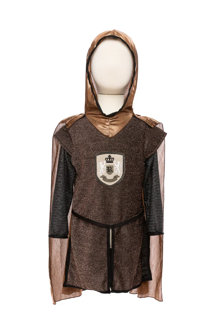 Great Pretenders - Déguisement de chevalier avec cape - Brillant cuivre - 3-4 ans
