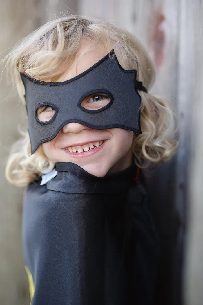 Great Pretenders - Cape réversible Spiderman ou Batman- 3-4 ans
