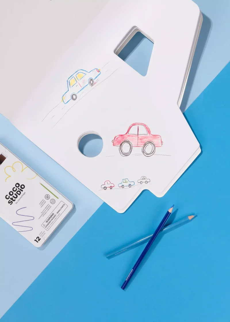 Car Shaped Kids Sketchbook (40 pages)