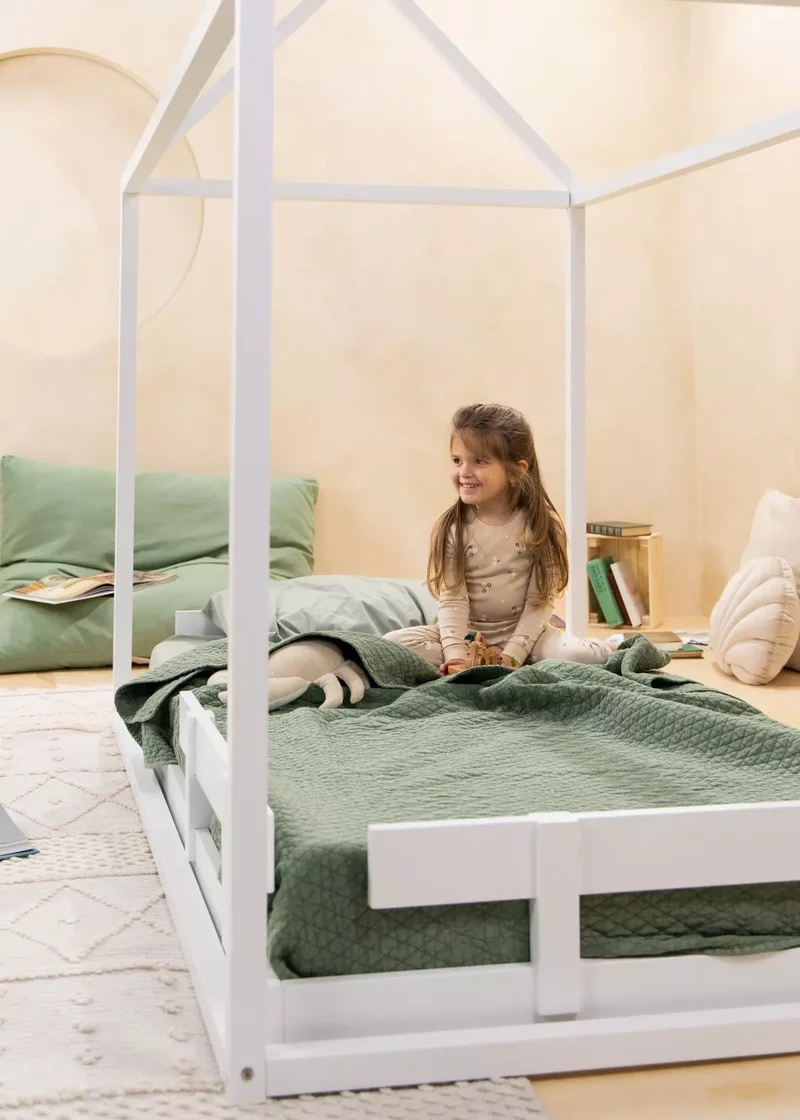Wooden Bed Frame - White