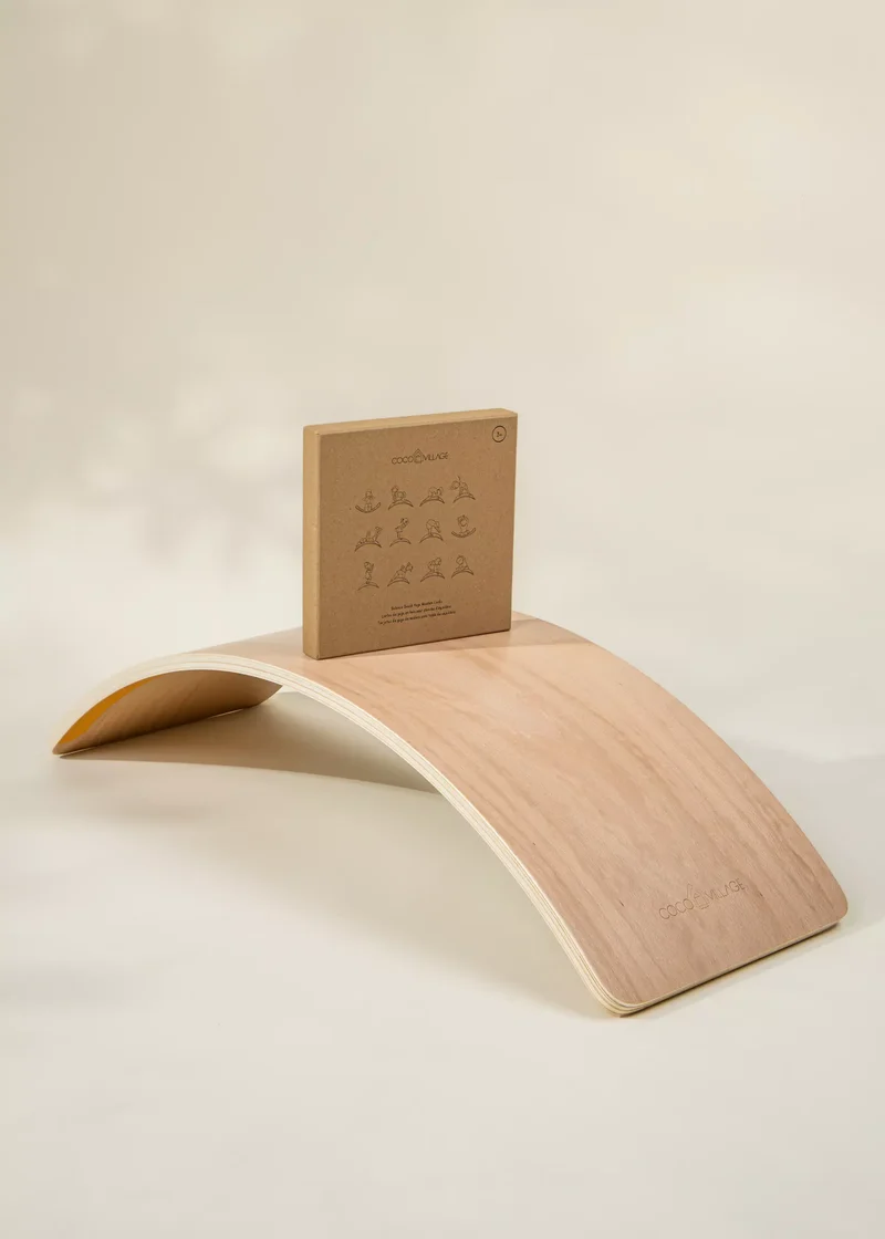 Balance Board Yoga Wooden Cards