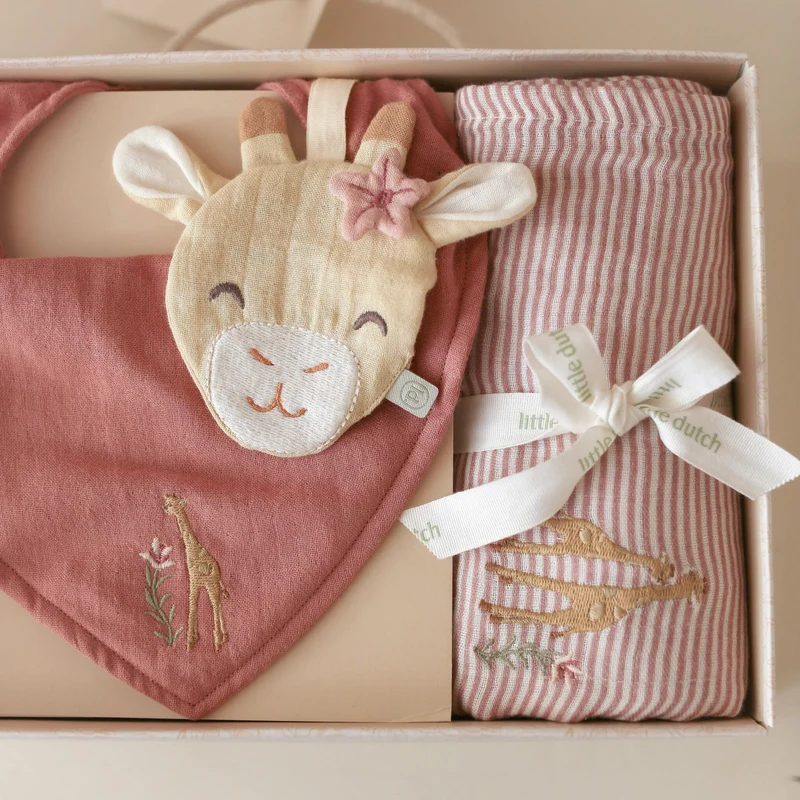 Geschenkdoos Giraffe - Roze