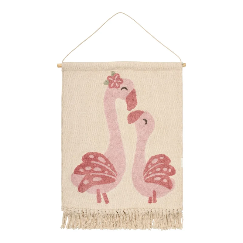 Wandkleed Flamingo - Roze