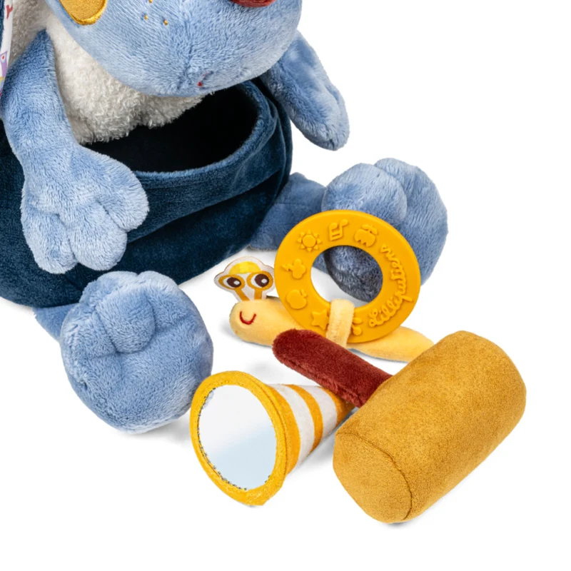 Lilliputiens - Peluche Jules le chien - Bricoleur découvertes - 6 mois+